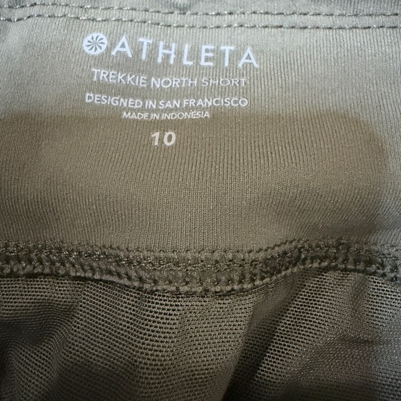 Athleta High Waist Olive Shorts - Picture 5 of 7